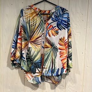 Chico’s Blouse with Dolman Sleeves, Size 3 (16/18)